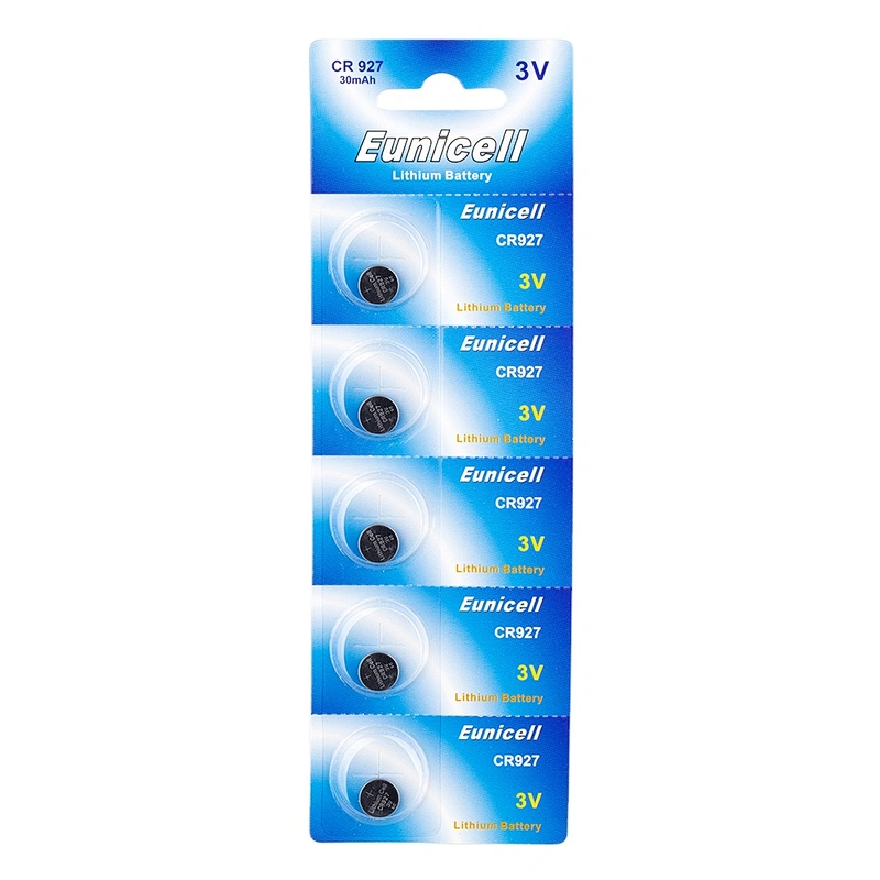 Eunicell Lithium coin cell battery 3v CR927 BR927 DL927 for watch electronic toy remote