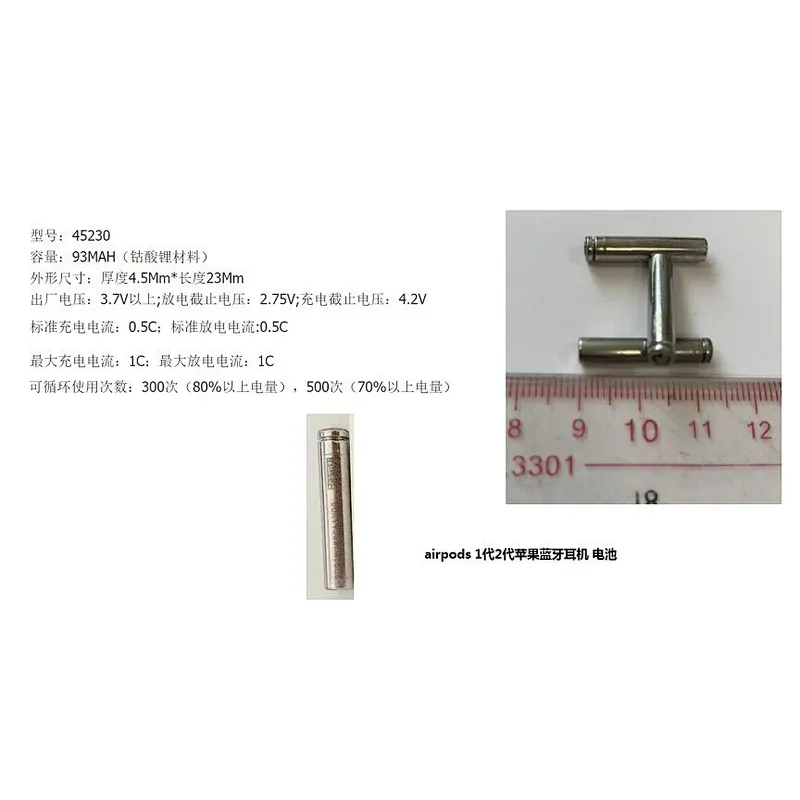 factory price Eunicell 45230 li-ion battery 3.7v