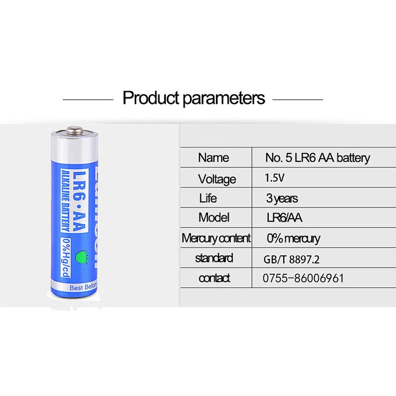 Eunicell Brand Bluetooth LR6 1 5 v AM3 AA 15v Alkaline Dry Battery
