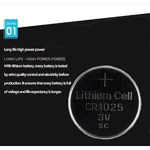 Small 3v Lithium button cell battery CR1025
