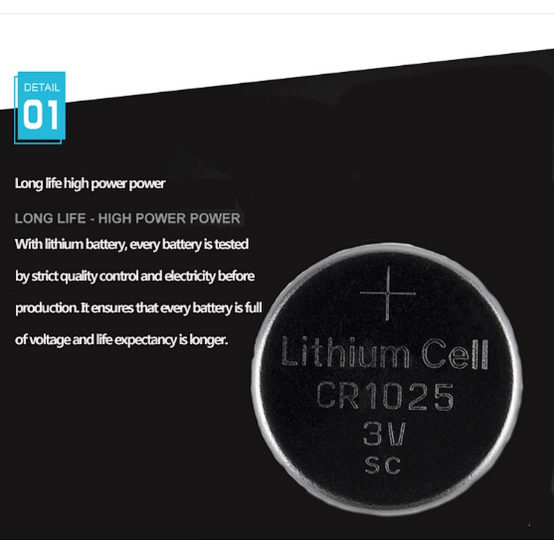 Small 3v Lithium button cell battery CR1025
