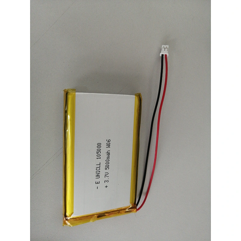 3.7V 5000mAh 105080 Lithium Polymer Ion Rechargeable Battery Lithium Polymer Li-Po Battery for MP4 GPS MP3 Blue