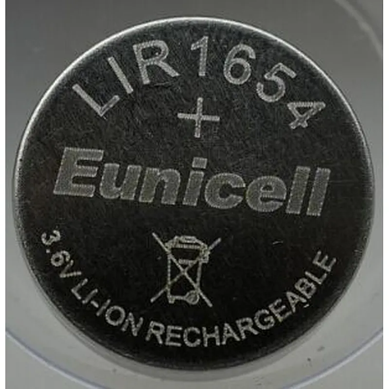 Wireless bluetooth TWS earphone headset battery LIR1654 CP1654 3.6V 120mAh Lithium Ion Rechargeable