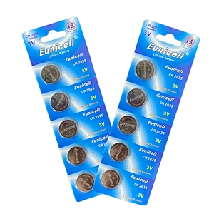 High capacity CR2025 3V Lithium Manganese Button Battery for Watch Calculator Dictionary Remote