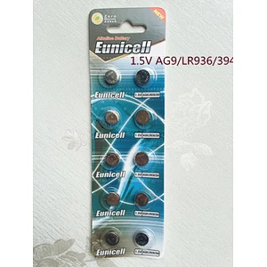 Mercury free AG9 battery 1.5v alkaline button cell batteries LR936 LR45