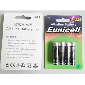 Eunicell remote control usd battery aaa 1.5v alkaline dry batteries