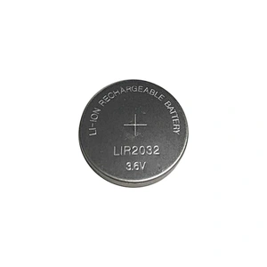Rechargeable li ion 3.6v CR2032 NCR2032 LIR2032 lithium button cell battery