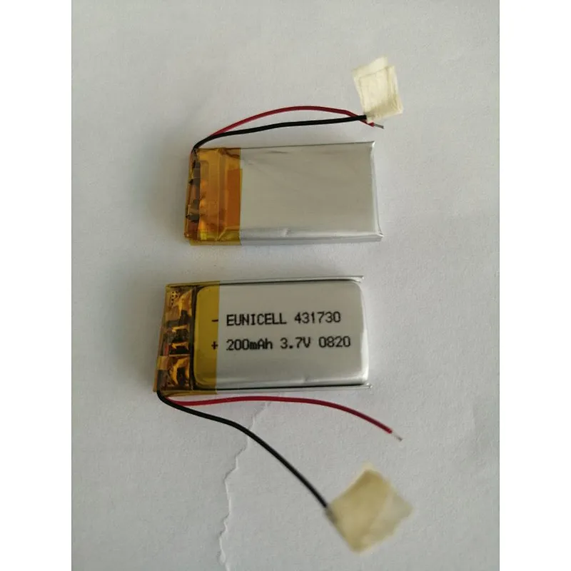 431730 3.7V 200mAh Lithium Polymer Li-Po Rechargeable Battery
