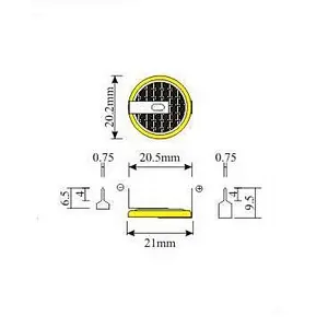 Eunicell battery CR2025 lithium battery 3v cr2025-1HF with solder tabs