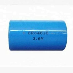 er34615/ er34615h/ er34615m 3.6v lithium battery 19Ah 19000mAh for meter, ammeter