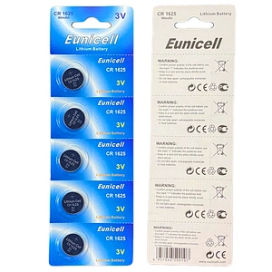 Eunicell LiMNO2 Lithium 3V CR1625 Button Battery / Coin Cells