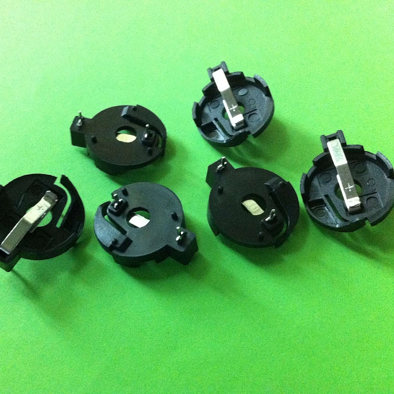 DIP Type Nickel Plated Coin Cell Battery Holder CR2032