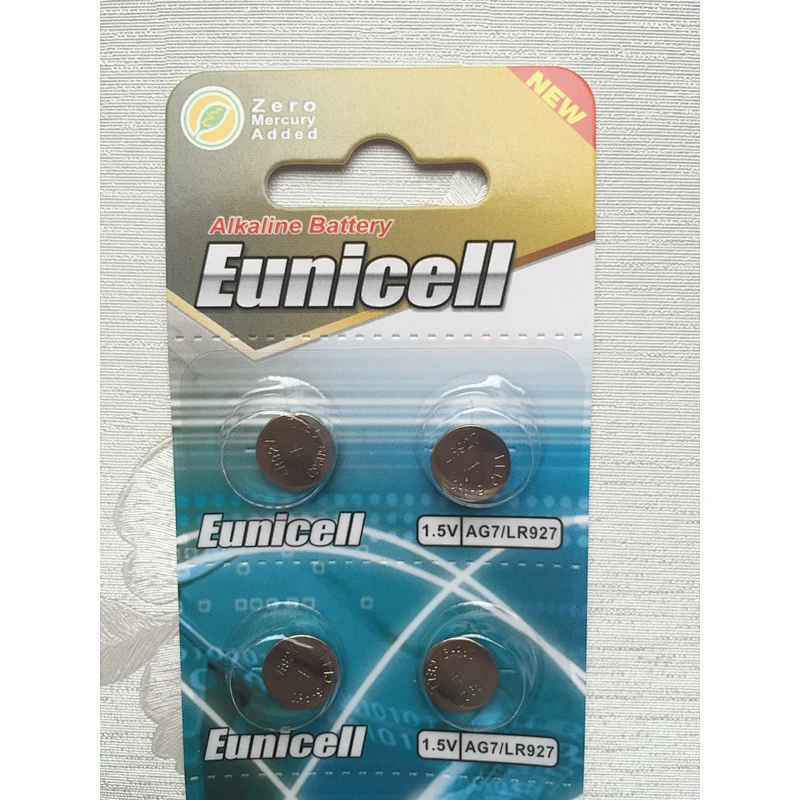AG7 LR927 SR927 CR927 0% Hg Alkaline button cell