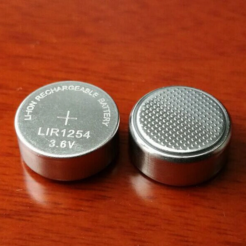 Custom lLIR1254 1254 Rechargeable Lithium Battery With Solder Tabs