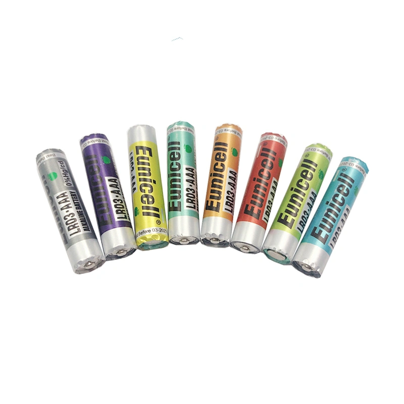 Eunicell Cheap Price high capacity aaa LR03 AAA size 1.5v dry cell no.7 alkaline battery