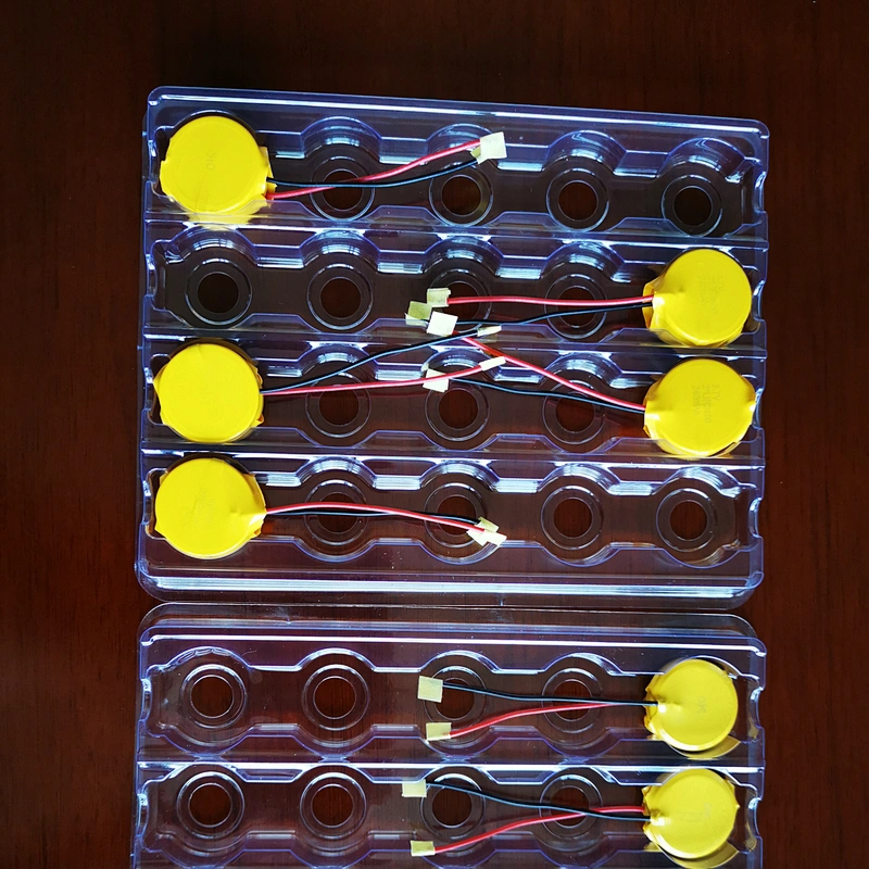 Lir2450 Button Battery 3.7V 240MAH 2XLIR2450 Rechargeable Button Cell Battery with lead wire and connector
