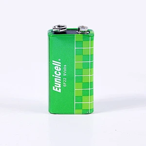 6F22 9 volt Non-Rechargeable Carbon Zinc Battery for Multimeter Smoke detectors