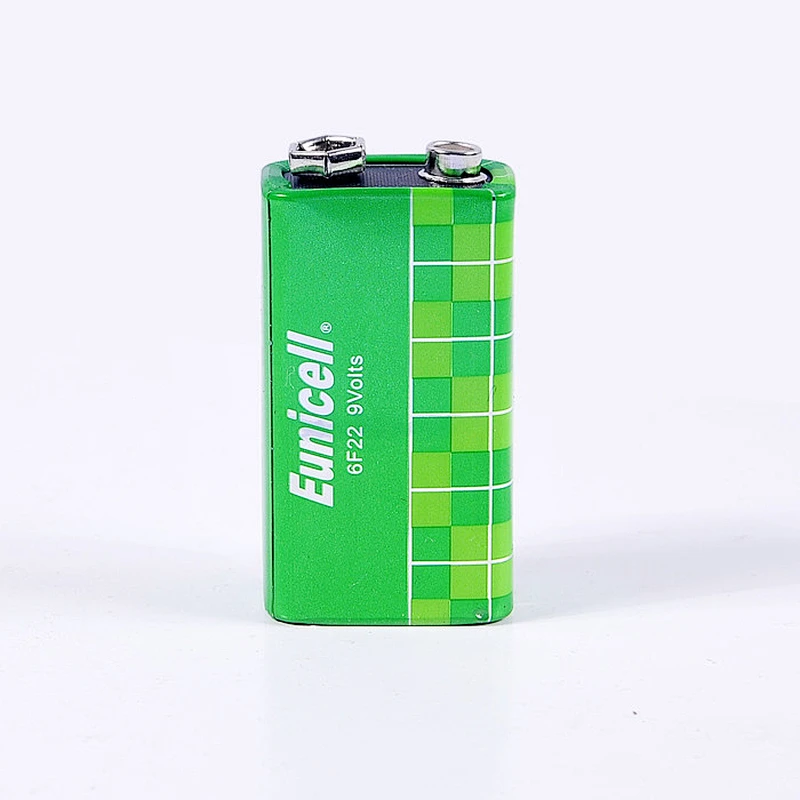6F22 9 volt Non-Rechargeable Carbon Zinc Battery for Multimeter Smoke detectors