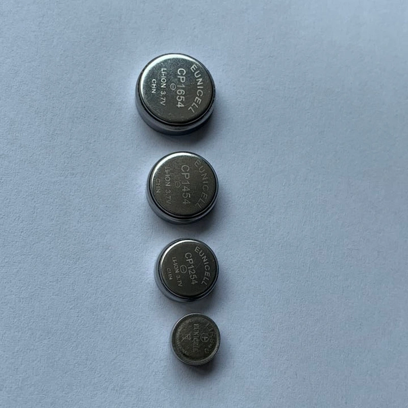 Eunicell light body CP1254 3.7V button cell battery ICR1254 LIR1254 for headset