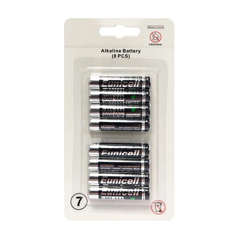 1.5V aaa am4 batteries No.7 lr03 pile alkaline aaa batteries wholesale