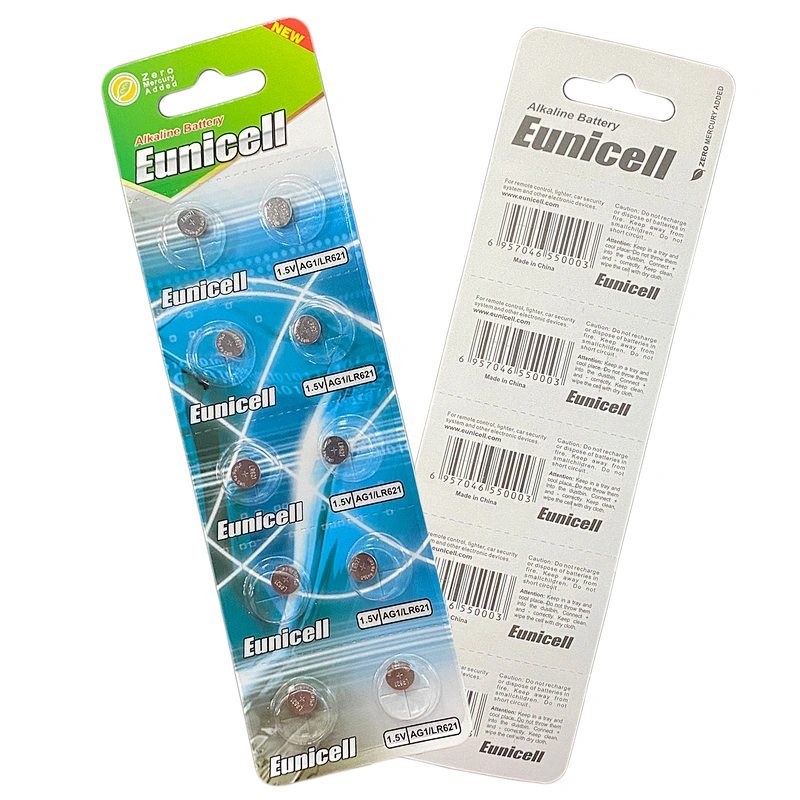 Mercury Free 1.5 V AG7 LR927 LR57 Alkaline Button Battery