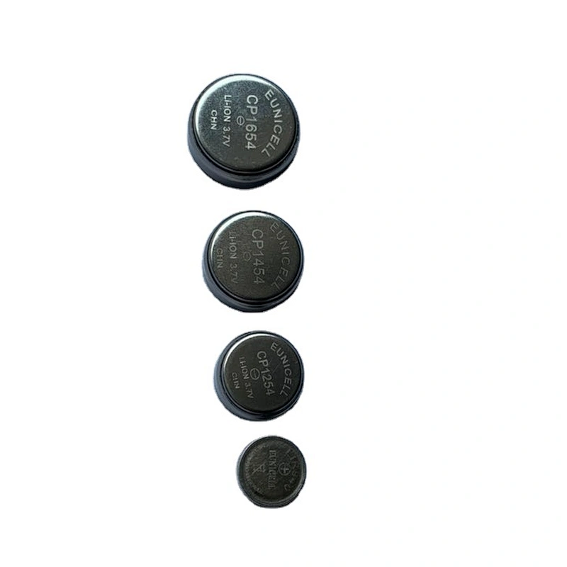 Eunicell light body CP1254 3.7V button cell battery ICR1254 LIR1254 for headset