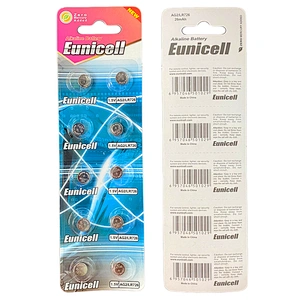 High Capcity 0% Hg 376 AG2 LR726 Button Battery