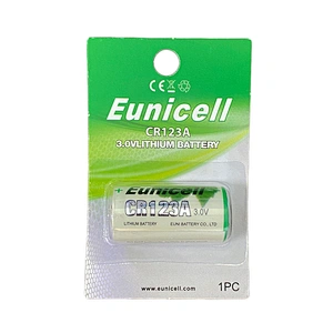 Best Selling EUNICELL 1500mAh 3v Lithium Manganese Cells CR123a CR17345 Lithium Battery for Digital Camera