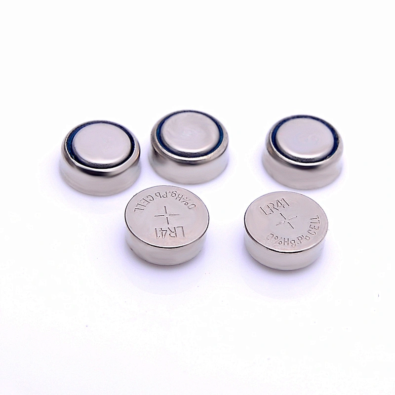Super discharge Alkaline coin cells 0%hg pb LR41 button cell AG3 LR41 battery