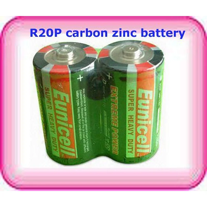 Wholesale Battery Manufacturer Price Zinc Carbon R20 D Size UM-1 1.5v Dry Battery