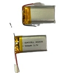 Hot Sell 802035 802035 500mah 3.7v Battery 802035 500mah Mah 3.7v Lithium Polymer Battery