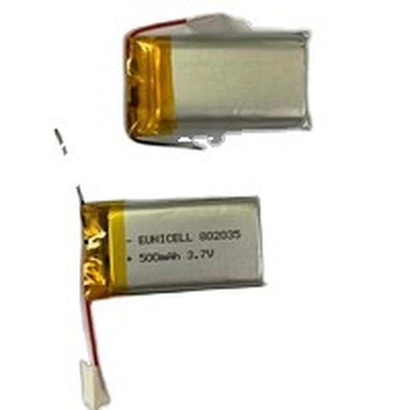Hot Sell 802035 802035 500mah 3.7v Battery 802035 500mah Mah 3.7v Lithium Polymer Battery