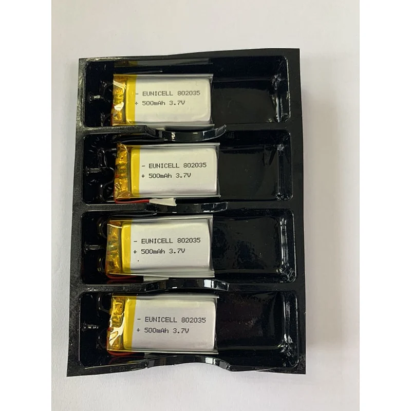 Hot Sell 802035 802035 500mah 3.7v Battery 802035 500mah Mah 3.7v Lithium Polymer Battery