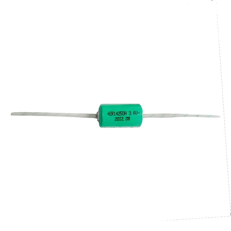 Super ER14250 3.6V 1/2AA with wire Lithium Battery 1/2AA Size ER14250H with lead / cable / wire