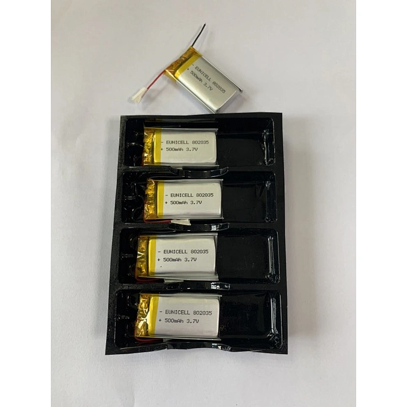 Hot Sell 802035 802035 500mah 3.7v Battery 802035 500mah Mah 3.7v Lithium Polymer Battery