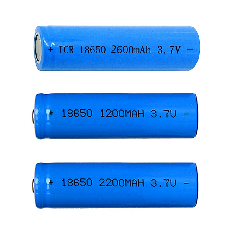 High capacity ICR18650  186503.7v rechargeable lithium battery