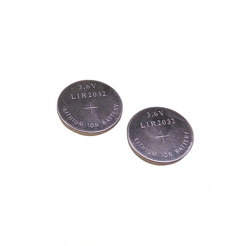 High capacity LIR2032 3.6 Volt  Rechargeable Lithium Battery / button cell LIR2032 CR2032