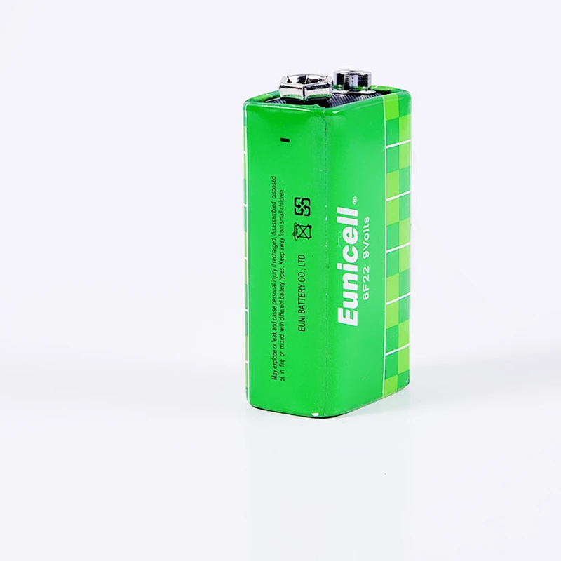 6F22 9 volt Non-Rechargeable Carbon Zinc Battery for Multimeter Smoke detectors