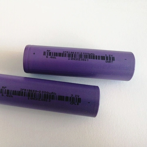 Lithium Battery 3.2V IFR18650 2000mAh