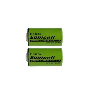 Super ER14250 3.6V 1/2AA with wire Lithium Battery 1/2AA Size ER14250H with lead / cable / wire