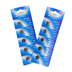 High Performance 3v CR1225 Lithium Coin Cell Battery Blister Packed for camera/watch