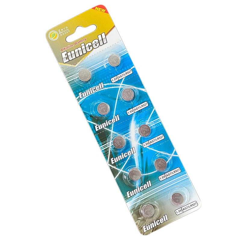 Mercury Free 1.5 V AG7 LR927 LR57 Alkaline Button Battery