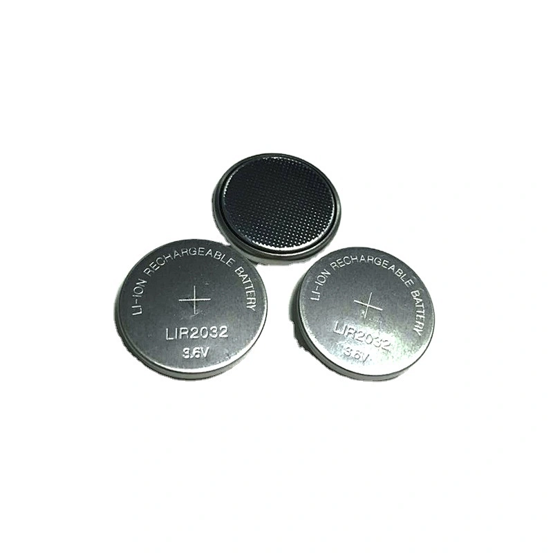 High capacity LIR2032 3.6 Volt  Rechargeable Lithium Battery / button cell LIR2032 CR2032
