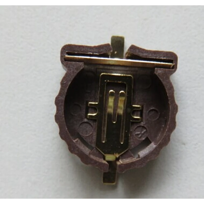CR1216 Lithium battery holder CR1216 CR1220 plastic holder connector  metal clips