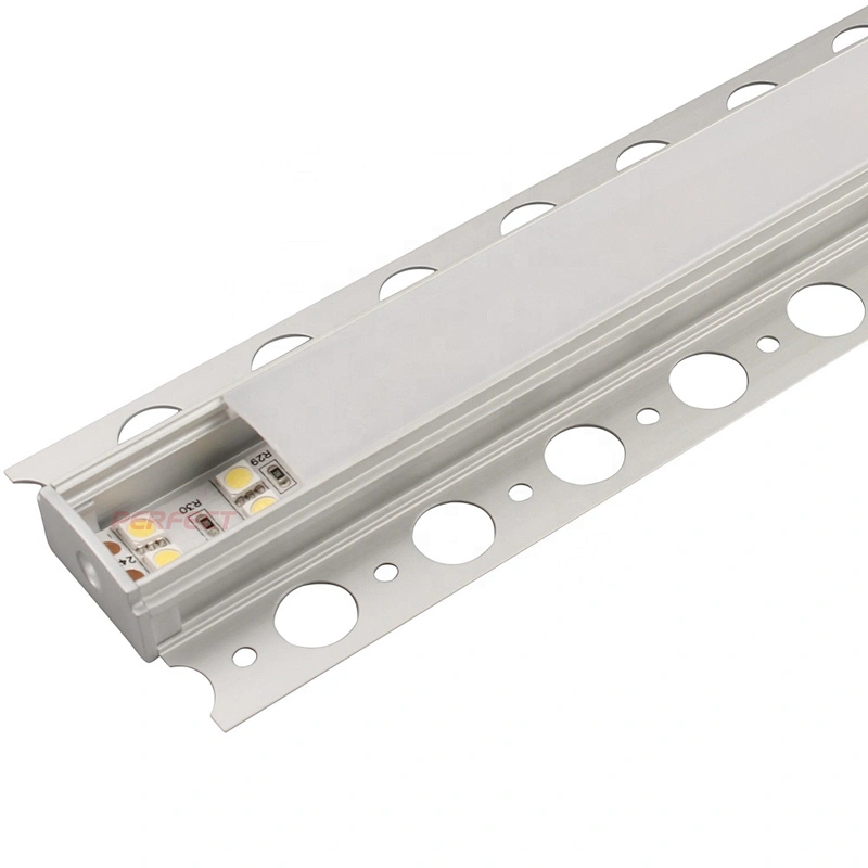 Hot click U-shape aluminium extruded profile ZL-2814B plaster ceiling lighting aluminium strip profile