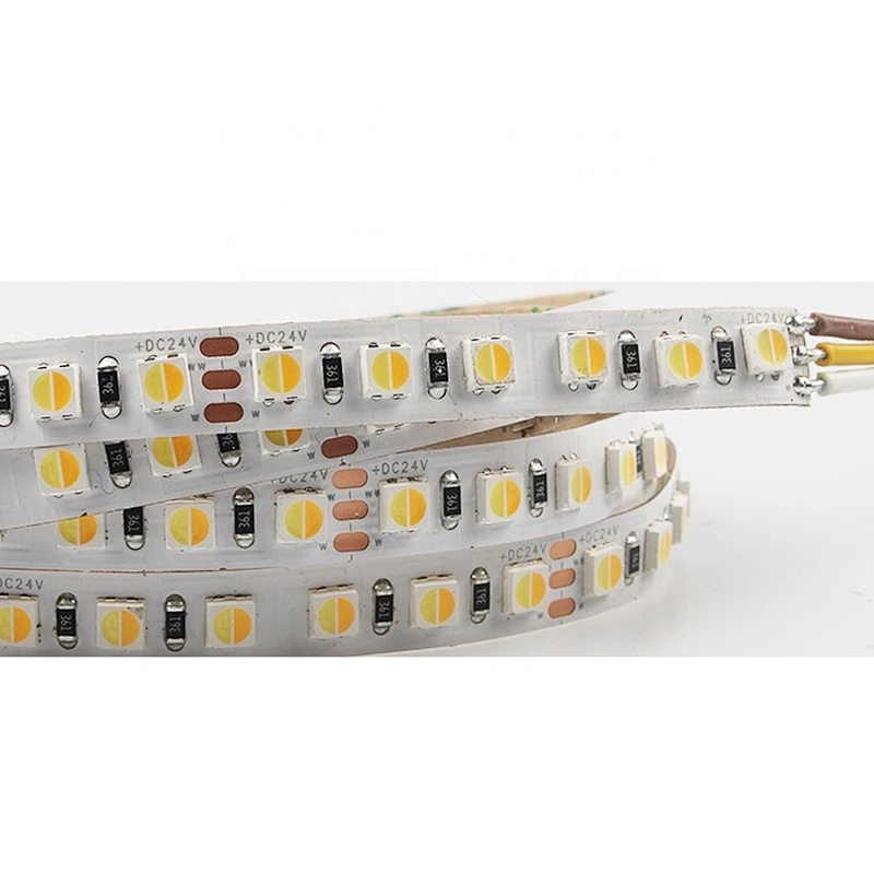 Hot sale Bi-color smd 3838 NW+CW 2in1 flexible cct adjustable led strip light