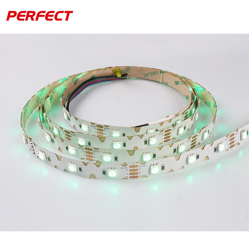 12V LED snake light 42leds/m multi-angle lateral bending zig zag LED strip smd 5050 rgb