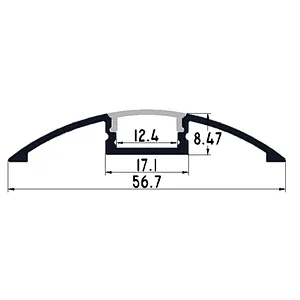 Factory Price Aluminum Extrusion LED Profile for Outdoor Waterproof LED Strips Lights