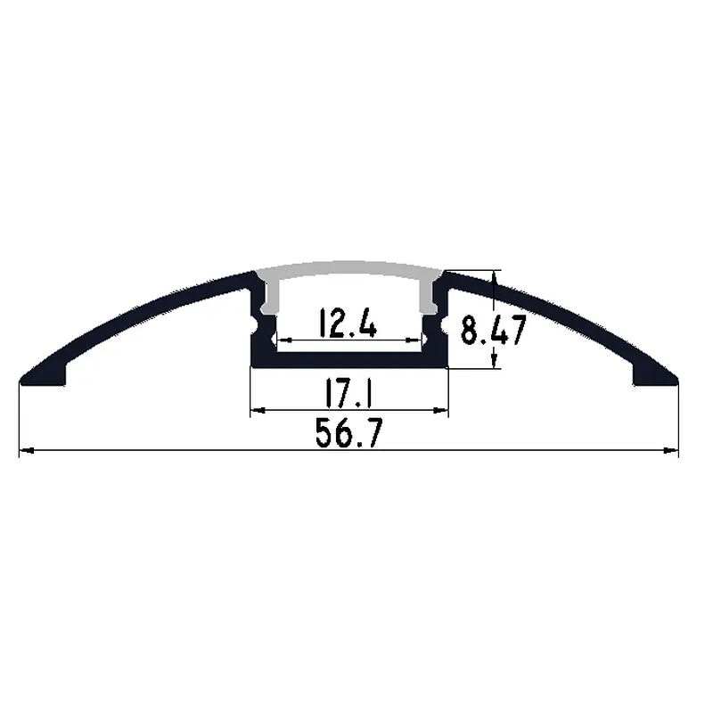 Factory Price Aluminum Extrusion LED Profile for Outdoor Waterproof LED Strips Lights