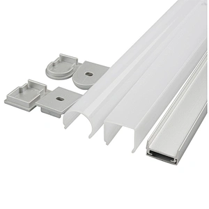 LED Strip Dome Anodized Aluminum ZL-1909A 19*9mm Standard LED Strip Aluminium Profile Aluminium Alloy 6063-T5 Is Alloy Oxidation